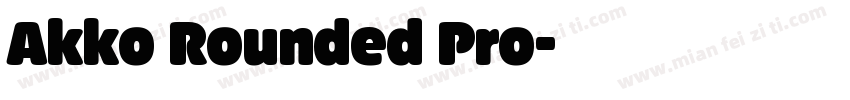Akko Rounded Pro字体转换